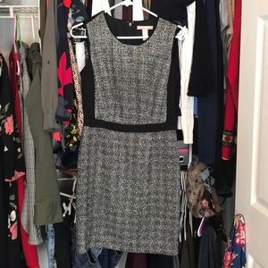 Transition to fall! Tweed banana republic dress